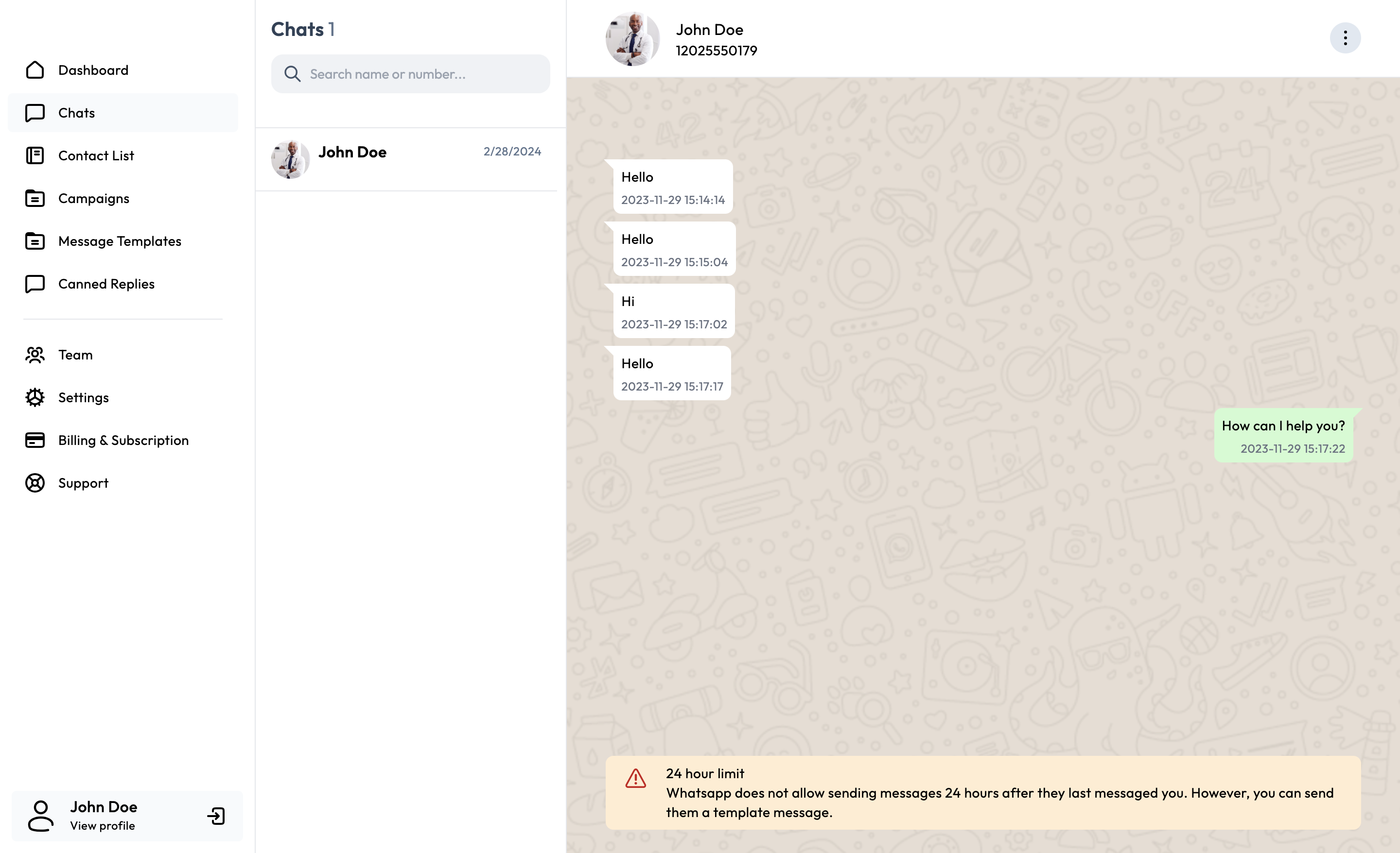 Sprinly Dashboard Interface